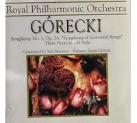 Gorecki, H. - Symphony No.3/Three Pieces in an Old Style