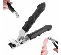 Goredny Orthoclip Nail Clippers, Graddi/Goowebs/Glosrity Orthoclip, 180° Wide Jaw Opening Toe Nail Clippers for Thick Nails for Seniors Long Handle, Splash-Proof (C)