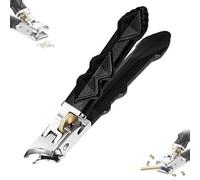 Goredny Orthoclip Nail Clippers, Graddi GooWebs OrthoClip, Stainless Steel Toenail Clippers for Seniors, 180° Wide-Mouth Bite, Ergonomic Long Handle with Anti-Slip Grip, Splash-Proof (Angled Mouth)