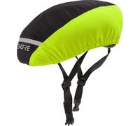 GOREWEAR C3 GORE-TEX Helmet Cover, Black/Neon Yellow, 60-64