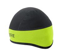 GOREWEAR C3 GORE® WINDSTOPPER® Helmet Cap, Neon Yellow/Black, 54-58