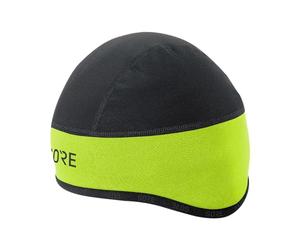 GOREWEAR C3 GORE® WINDSTOPPER® Helmet Cap, Neon Yellow/Black, 54-58