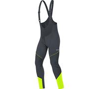GOREWEAR C3 GORE® WINDSTOPPER® Bib Tights+, Black/Neon Yellow, L