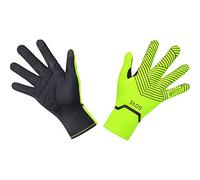 GOREWEAR C3 WINDSTOPPER Stretch Mid Gloves, Neon Yellow / Black, 11