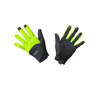 GOREWEAR C5 WINDSTOPPER Gloves, Black / Neon Yellow, 9