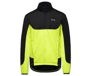 GOREWEAR C5 WINDSTOPPER Thermo Trail Jacket Mens, Black / Neon Yellow, S