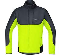GOREWEAR C5 GORE® WINDSTOPPER® Thermo Trail Jacket, Black/Neon Yellow, XL