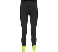 GOREWEAR CONCURVE Thermo Hybrid Tights Mens, Black/Neon Yellow, XS