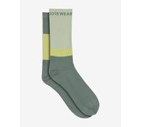 GOREWEAR Essential Block Socks Dark Green Yellow - 38-40