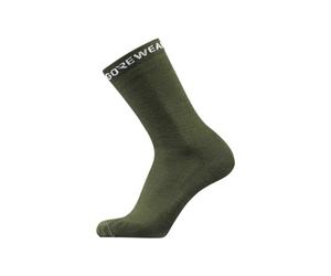 GOREWEAR Essential Merino Socks, Utility Green, 35-37