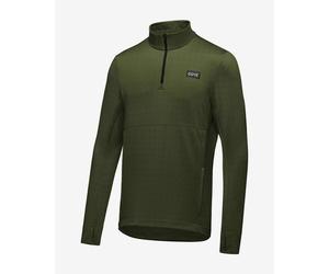 GOREWEAR Everyday Thermo 1/4 Zip Long Sleeve T-Shirt Dark Green - S