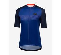 GOREWEAR Grid Fade 2.0 Short Sleeve Jersey Deep Blue Red Women - XS