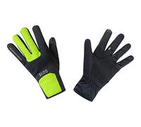 GOREWEAR M GORE® WINDSTOPPER® Thermo Gloves, Black/Neon Yellow, 9