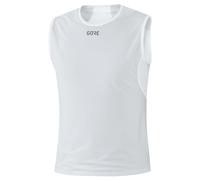 GOREWEAR M WINDSTOPPER Base Layer Sleeveless Shirt Mens, Light Grey / White, S