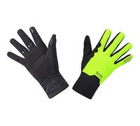 GOREWEAR M WINDSTOPPER Mid Gloves, Black / Neon Yellow, 6