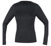 GOREWEAR M Women Base Layer Long Sleeve Shirt, Black, 36