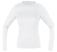 GOREWEAR M Women Base Layer Long Sleeve Shirt, White, S