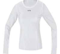GOREWEAR M Women GORE® WINDSTOPPER® Base Layer Thermo Long Sleeve Shirt, Light Grey/White, 42