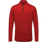 GOREWEAR Mens Everyday Mid 1/4 Zip Shirts, Lab Red, L EU