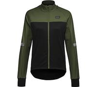 GOREWEAR Phantom Jacket Womens, Black/Utility Green, 42
