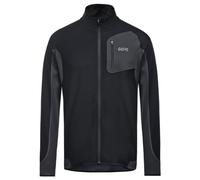 GOREWEAR R3 Partial GORE® WINDSTOPPER® Shirt, Black/Terra Grey, L