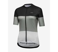 GOREWEAR Spirit Stripes Short Sleeve Jersey Black Grey White Women - L