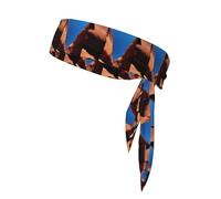 Gorge Scenery Sweat-Absorbing Sports Headband, Unisex Sports Headband, Suitable for Outdoor Travel and Various Sports.