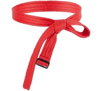 GORGECRAFT 1.77m Red Women Cotton Puffer Ribbon Sash Belt Down Coat Waistband Cloth Sash Waist Band With Adjustable Buckle Replacement Tunics Girdle Tie Knot Cinch Belt for Down Garment Accessory