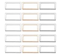 GORGECRAFT 1 Box 3 Colors 15PCS Metal Flat Rectangle Rings Buckle 1-1/5"(30mm) Square Strap Webbing Belt Rings Rectangular Metal Loops Strap for Bag Belt Strap Heavy Duty, Gun Black Gold Silver