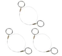 GORGECRAFT 1 Box 3 Sets Wire Clay Cutter Tool Silver Metal Steel Ceramic Art Mud Standard Pottery Cutting Wires Cutters with Ring Handle for Cheese Plasticine Dough Sculpture Tools Supplies