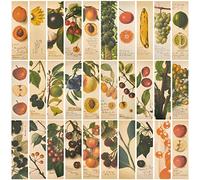 GORGECRAFT 1 Box 30PCS Bookmarks Aesthetic Fruit Bookmarks Awesome Fruit of The Spirit Vintage Style Clip in Page Marker for Women Men Book Lovers Book Club Classroom Gift