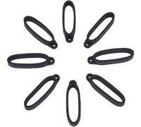 GORGECRAFT 1 Box 40PCS Black Anti-Lost Silicone Rubber Rings 40mm Band Holder Silicone Pendant Multipurpose Adjustable Cases Necklace Lanyard Replacement Carrying Kit for Key-Ring Pendant