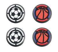GORGECRAFT 1 Box 4Pcs Joycon Silicone Button Covers 22mm Soft Non Slip Basketball Football Joystick Thumb Grips Compatible Replacement Analog Stick Cover for Switch Controller Accessories