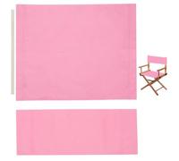 GORGECRAFT 1 Set 21x8-16 Inch Director Chair Canvas Replacement Casual Seat Back Cloth Covers Pearl Pink Directors Chairs Cloth Kit with Wood Stick for Home Indoor Outdoor Patio Garden