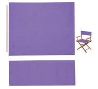 GORGECRAFT 1 Set Director Chair Canvas Replacement Kit 21x8-16 Inch Directors Chairs Medium Purple Casual Seat Back Cloth Covers with Wood Stick for Home Indoor Outdoor Patio Garden