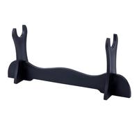 GORGECRAFT 1 Set Sword Holder Stand Mini Black Single Horizontal Plastic Samurai Display Rack Wand Stand Support Bracket Hanger for Katana Wakizashi Tanto Tabletop Holder 27.5 x 4cm