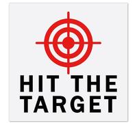GORGECRAFT 10 Sheet Toilet Bullseye Stickers Hit The Target Urine Decals Toilet Target Aiming Stickers Red Bullseye with Targeting Line PVC Waterproof Decals for Potty Urinal Restroom Pee Training