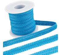 GORGECRAFT 10 Yards Decorative Gimp Braid Trim 12mm Polyester Centipede Woven Lace Ribbon Braid Edge Trimming Applique for Costume Curtain Sewing Crafts Christmas Upholstery Decor Jewelry Making