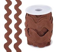 GORGECRAFT 10 Yards Rick Rack Trim Ribbon 2cm Wave Bending Fringe Trim Ric Rac Zig Zag Woven Braid Edge Fabric for Sewing Clothes Dress Crafts Embellishment Gift Wrapping Wedding Christmas Party