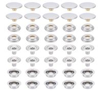 GORGECRAFT 100Pcs 25 Sets Leather Press Stud Button 15mm Metal Brass Marine Boat Cover Canvas Press Stud Leather Button Snaps Fasteners Kit for DIY Craft Sewing Clothing Fabric Bags Jeans