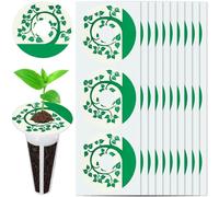 GORGECRAFT 102Pcs Seed Pot Labels Sticker PVC Round Peel and Stick Hydroponics Growing System Grow Baskets Pods Plant Label Stickers for Understanding Labeling Plants Seedlings Growth Garden