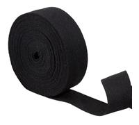 GORGECRAFT 10m*30mm Cotton Twill Tape Ribbon Herringbone Webbing Strap Black Soft Natural Fabric Bias Book Binding Tape for DIY Sewing Crafts Dressmaking Carpet Bunting Seam Edging Gift Wrapping