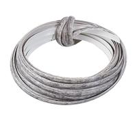 GORGECRAFT 10m*8mm Rattan Weaving Wicker Outdoor Light Grey Synthetic Rattan Roll Wicker Repair Kit Flat Cord Webbing Basket Weave Reeds Patio Chair Sofas Repair Supplies for Lawn Furniture Garden