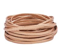 GORGECRAFT 10m Foldover Leather Strips 5mm Gold Glitter Leather String 2mm Thick Faux Leather Strap Metallic Flat Leather Cord Trimming Threads Rope for Belt Bracelet Jewelry Making DIY Crafts