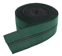 GORGECRAFT 10M Green Lawn Chair Webbing 5cm Wide Elastic Fibre Upholstery Stretchy Chairs Straps Replacements Roll for Furniture Repair Sofa Dining Seat Belts Crafting