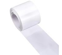 GORGECRAFT 10m x 4.9cm Wood Grain Repair Tape Realistic Textured Self Adhesive Waterproof PVC Mirror Border Edge Banding for RV Tables Baseboards Doors Windows Furniture Renovation Pearl White