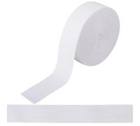 GORGECRAFT 10Ms x 3cm Cotton Twill Ribbon White Herringbone Webbing Tapes Bias Binding Ribbon Roll Trimming for Clothes Sewing Dressmaking Carpet Seam Binding Gift Wrapping Packing Crafts