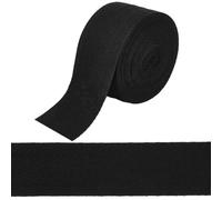 GORGECRAFT 10Ms x 5cm Cotton Twill Tape Black Bias Binding Ribbon Herringbone Tape Roll Webbing for Clothes Sewing Dressmaking Carpet Seam Binding Gift Wrapping Craft Homer Decor