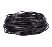 GORGECRAFT 10mx2mm Fold Over PU leather Strip Cord Coconut Flat Soft Leather Trimming Strap Trimming Metallic Leather Braiding String for DIY Sewing Crafts Belt Bracelet Jewelry Making