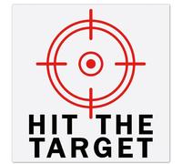 GORGECRAFT 10Pcs 10 * 12cm Toilet Target Aiming Stickers Red Urine Target Decals PVC Waterproof Stickers Hit The Target Urine Decals for Pee Training Urinal Potty Restroom